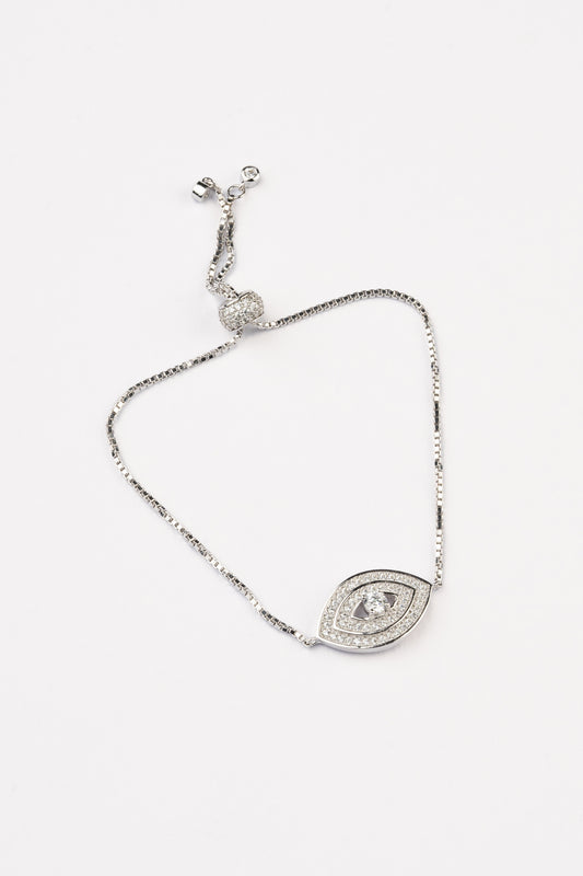 Evil Eye Silver Bracelet